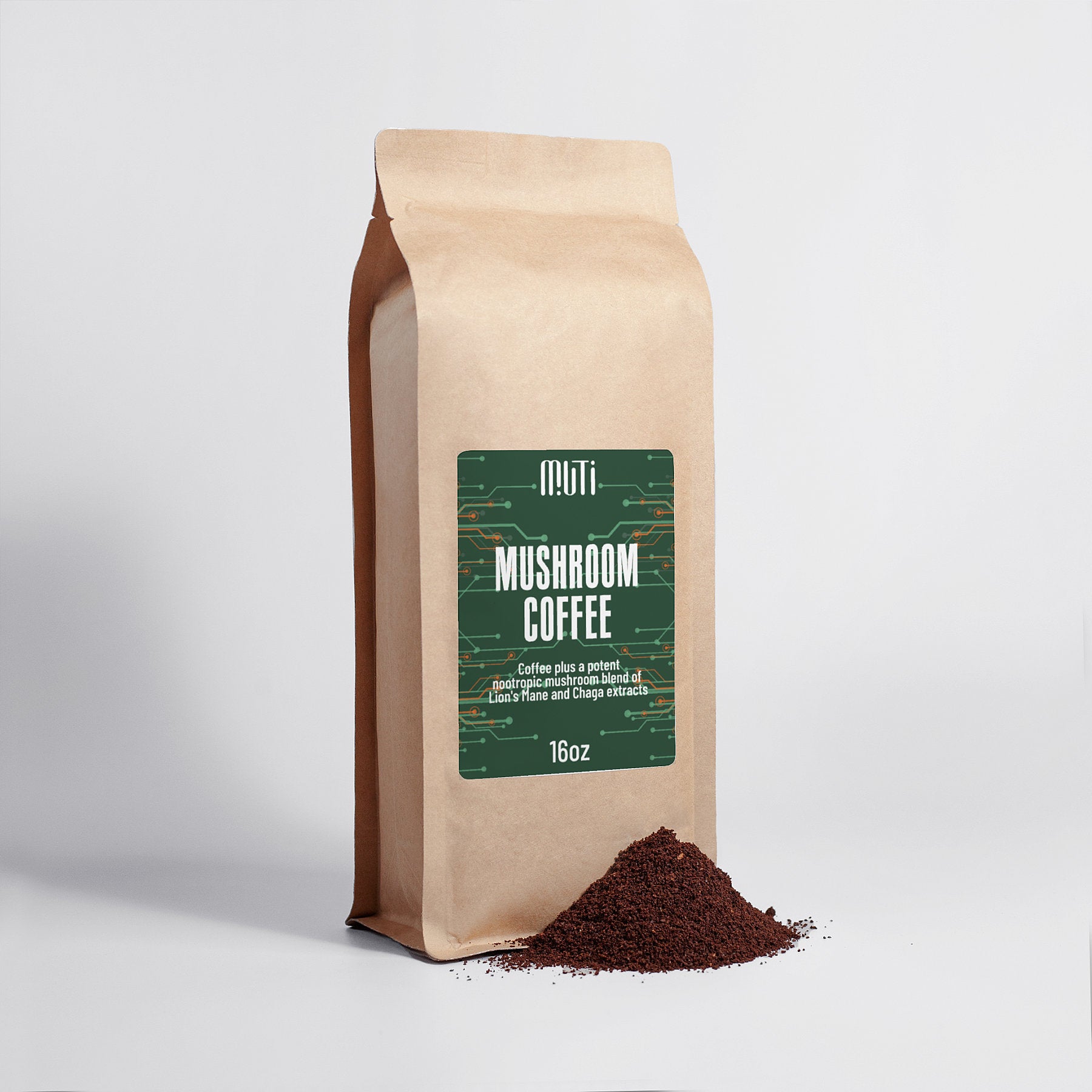 Mushroom Coffee Fusion - Lion’s Mane & Chaga 16oz