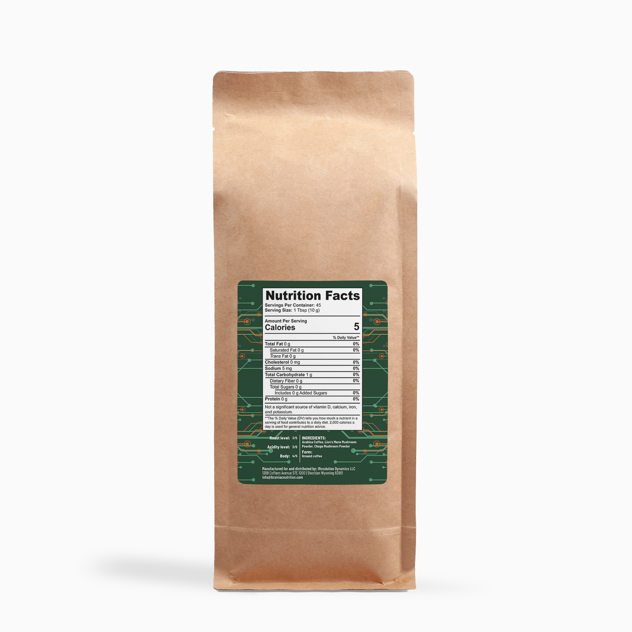 Mushroom Coffee Fusion - Lion’s Mane & Chaga 16oz